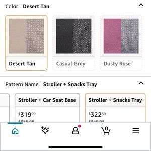 Evenflo car seat and stroller